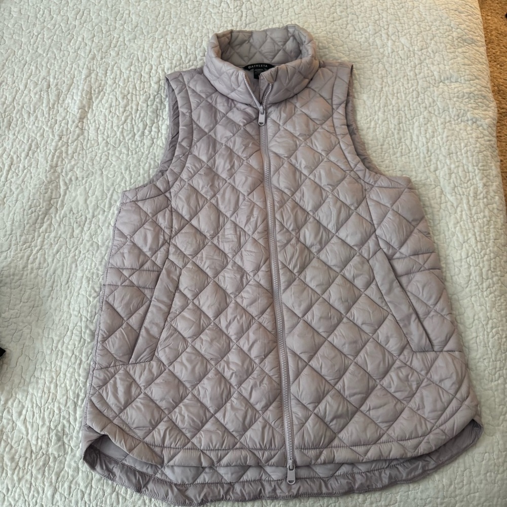 Athleta Women's Quilted Vest in light purple